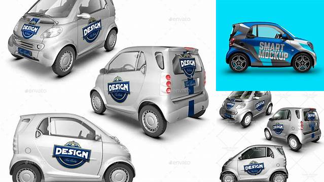 5703+ Smart Car Mockup For Free Download