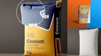 5707+ Free Cement Bag Mockup PSD Download