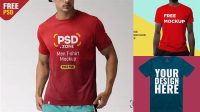 5709+ Free T-shirt Mockup Psd Download Download Free