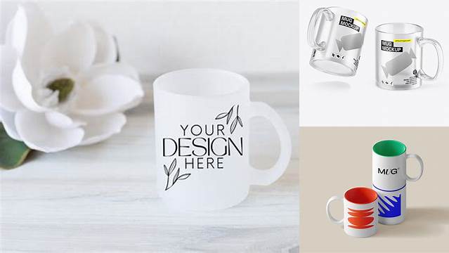 5711+ Frosted Mug Mockup Custom Graphic Mockup File