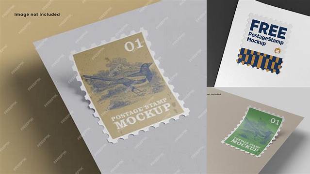 5713+ Post Stamp Mockup Best for Showcase