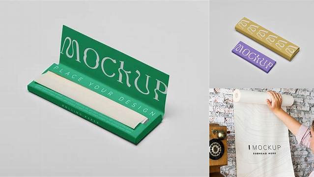 5713+ Rolling Papers Mockup High-Quality Editable PSD