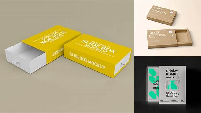 5724+ Slide Box Mockup Free Download Premium PSD Freebie