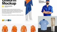 5729+ Construction Uniform Mockup Creative Layered Design File