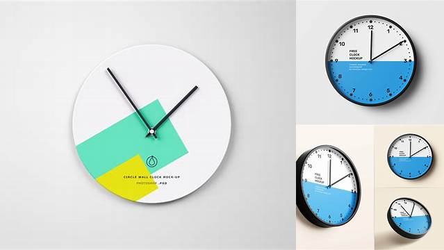 5732+ Free Clock Mockup Free PSD