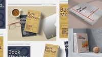 5735+ Book Mockup Generator PSD Download