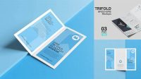 5737+ Mockup Folder 3 Dobras Customizable Design Files