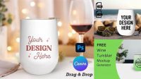 5741+ Wine Tumbler Mockup Free Best Free Resource