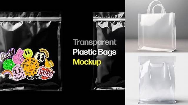 5748+ Transparent Plastic Bag Mockup Best for Showcase