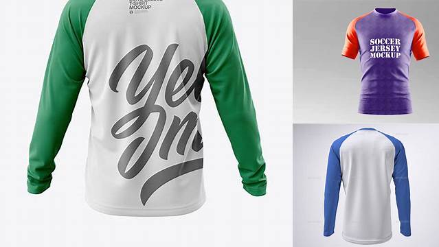 5752+ Raglan Long Sleeve Mockup Free PSD Free Download