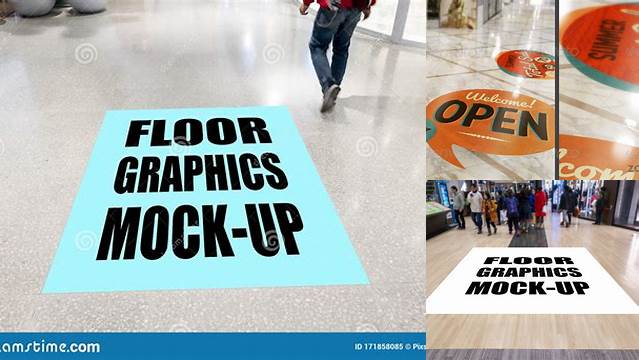 5758+ Floor Graphic Mockup Free Mockup PSD