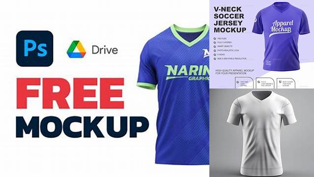 5764+ V Neck Jersey Mockup Free Free Design Resource