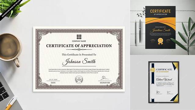 5765+ Certificate Mockup Best Free Mockup PSD