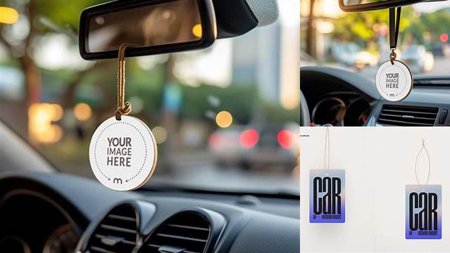 5768+ Car Air Freshener Mockup Free Include TIFF