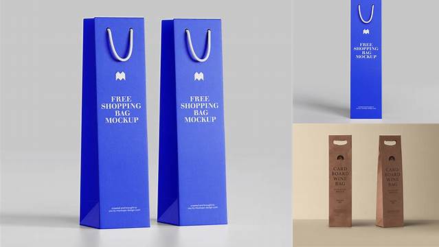 5770+ Wine Paper Bag Mockup Easy Editable