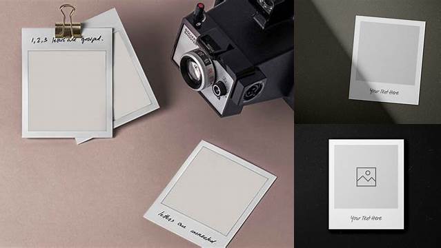 5775+ Mockup Polaroid Free Free Graphic Resource