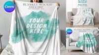 5776+ Fleece Blanket Mockup Free Smart PNG Image