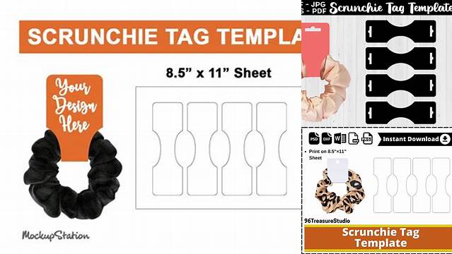 5783+ Free Scrunchie Tag Template Exclusive PSD Design Freebie