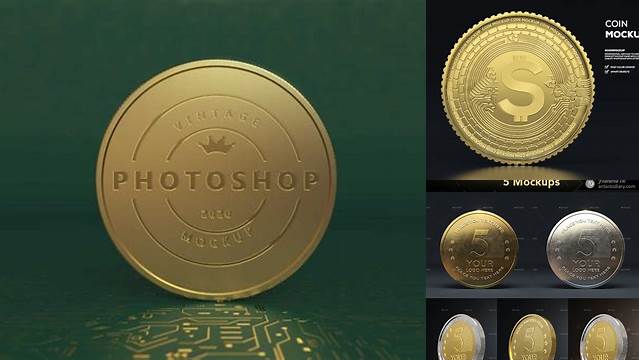 5791+ Gold Coin Mockup Free For Free Download