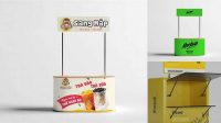 5806+ Food Booth Mockup Free Best for Showcase