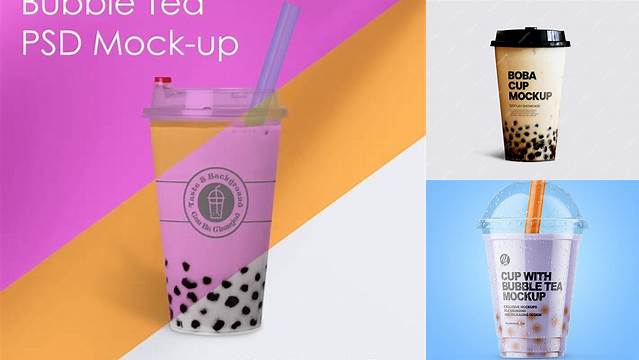 5810+ Mockup Boba Mockup PSD