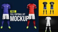 5810+ Soccer Kit Mockup PSD Free Download