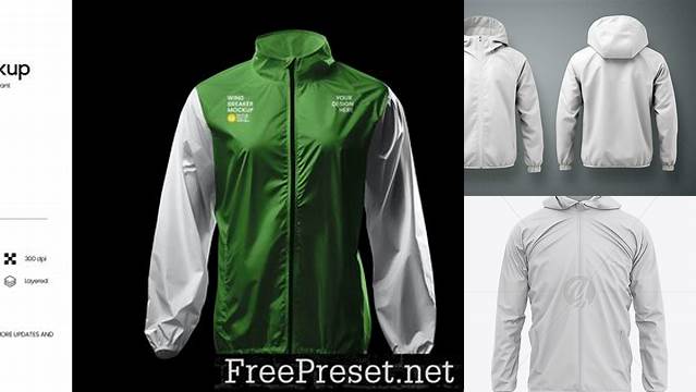 5813+ Windbreaker Mockup Free Best for Showcase