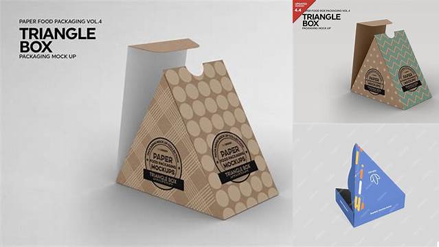 5832+ Triangle Packaging Mockup Easy Editable