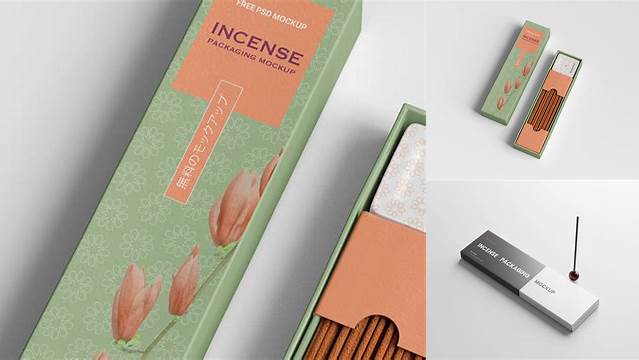 5835+ Incense Sticks Box Mockup Free Download PSD Download