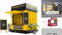 584+ Food Stand Mockup High-Resolution Graphic