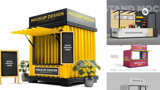 584+ Food Stand Mockup High-Resolution Graphic