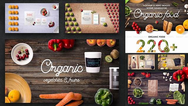 5842+ Organic Food Mockup & Hero Images Scene Generator Download Free