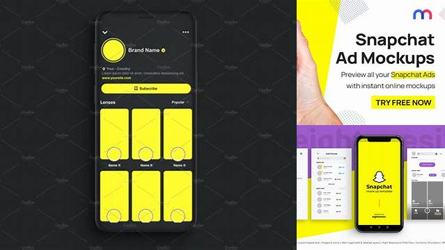 5844+ Snapchat Mockup Generator Include TIFF