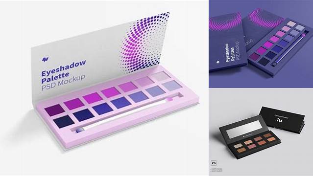 5853+ Eyeshadow Palette Mockup Psd Free Fully Layered Photoshop Freebie