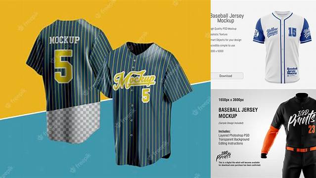 5862+ Mockup Jersey Baseball PSD Download