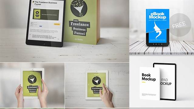 5864+ Ebook Mockups Stylish PSD for Free