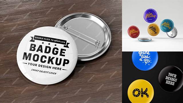 5871+ Badge Mockup Free Stylish Free PSD