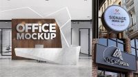 5872+ Office Signage Mockup Free Graphic Mockup PSD