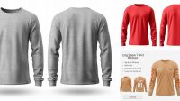 5875+ T Shirt Long Sleeve Mockup Free Smart PNG Image