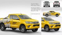 5892+ Toyota Hilux Mockup Free Easy Editable