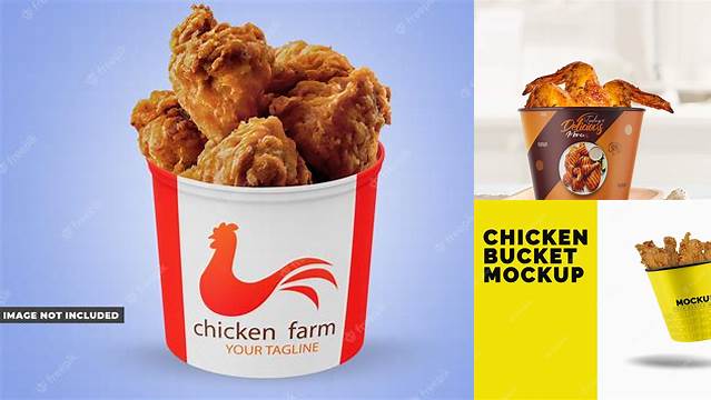 5906+ Chicken Bucket Mockup Free PSD Download