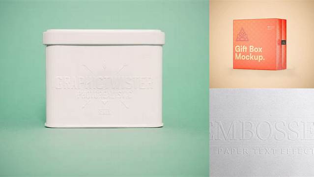 5912+ Embossed Box Mockup Download Free