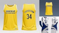 5914+ Basketball Jersey Free Mockup High-Quality PSD Files