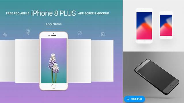 5927+ Iphone 8 Plus Mockup Psd Smart Layer PSD