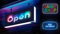 5934+ Online Neon Sign Mockup Best for Showcase