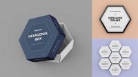 5936+ Hexagon Mockup PSD Download