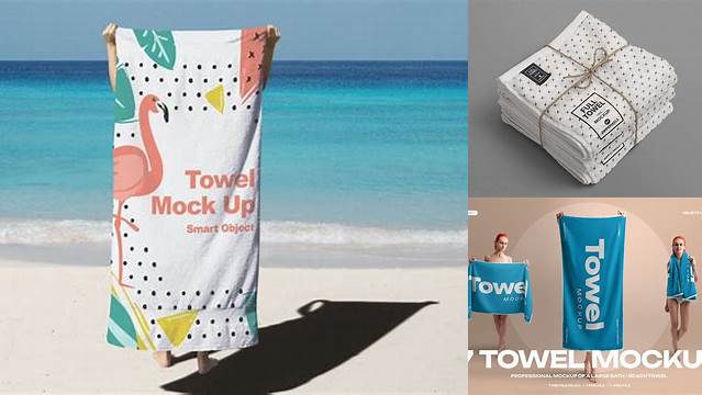 5938+ Beach Towel Mockup Free Mockup File Free Download