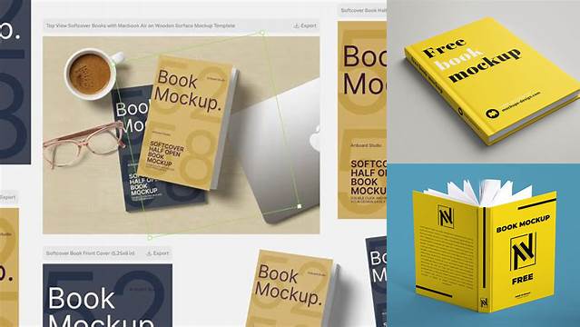 5943+ Free Online Book Mockup Generator PSD Download