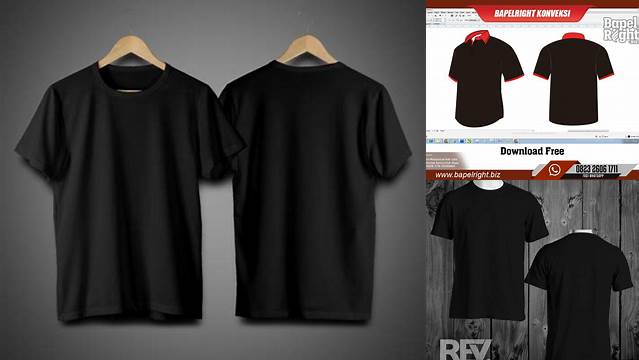 5949+ Mockup Kaos Hitam Cdr For Free Download