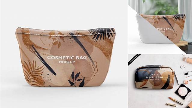 5957+ Cosmetic Bag Mockup Free Elegant PSD Mockup